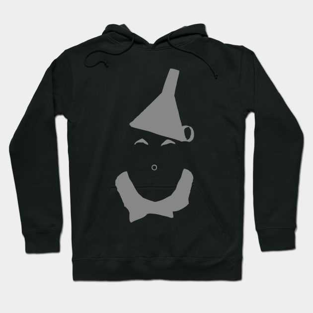 Wizard of Oz Tinman Face Silhouette Hoodie by AnotherOne